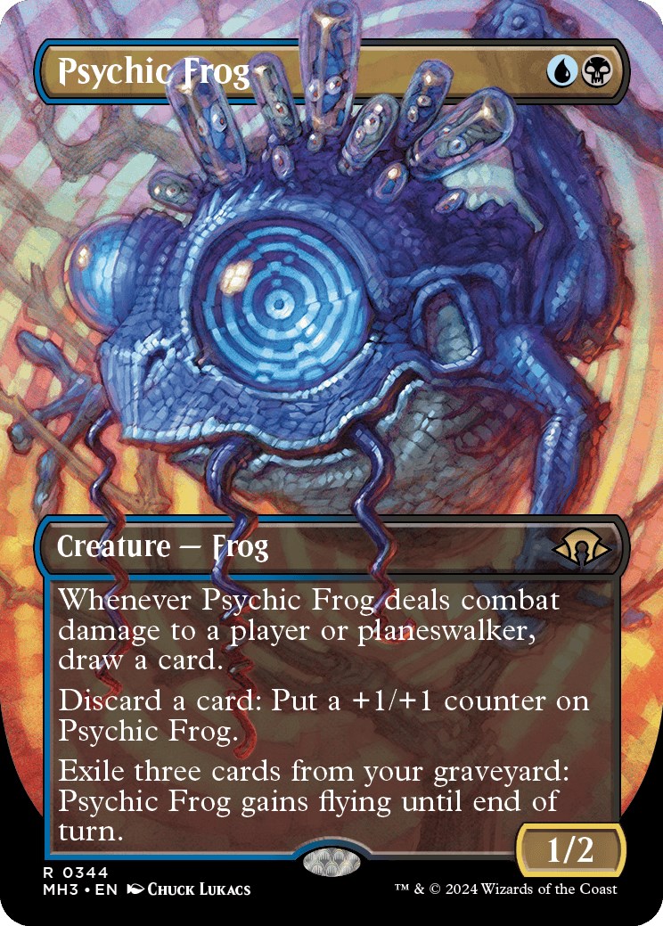 Psychic Frog (borderless) - Modern Horizons 3 - Magic: The Gathering