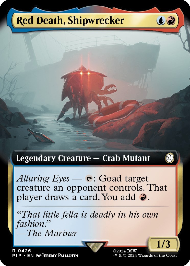 Red Death, Shipwrecker (Extended Art) Universes Beyond Fallout Magic The Gathering