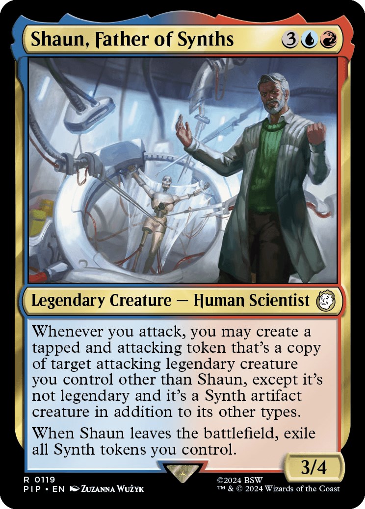 Shaun, Father of Synths Universes Beyond Fallout Magic The Gathering