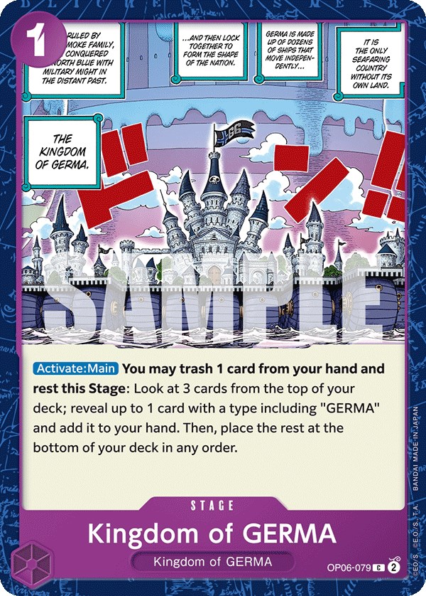 Kingdom of GERMA - Wings of the Captain - One Piece Card Game