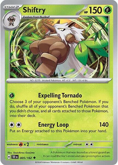 Shiftry card artwork