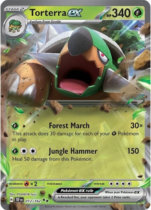Torterra ex card artwork