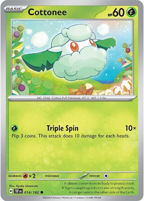 Cottonee card artwork