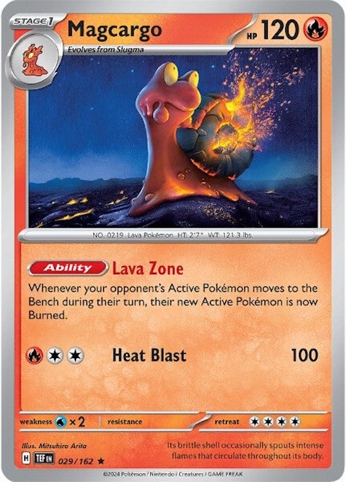Magcargo card artwork