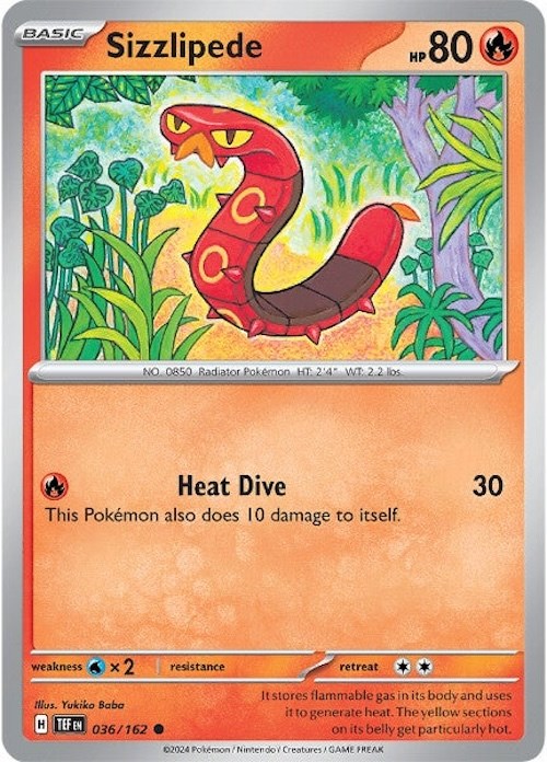 Sizzlipede card artwork