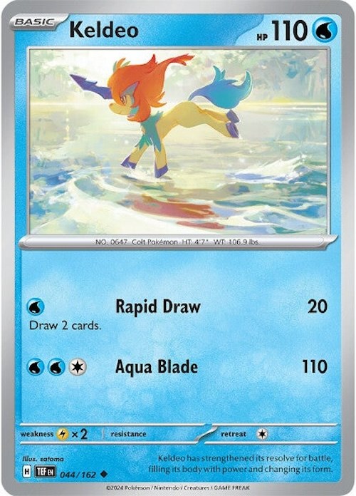 Keldeo card artwork