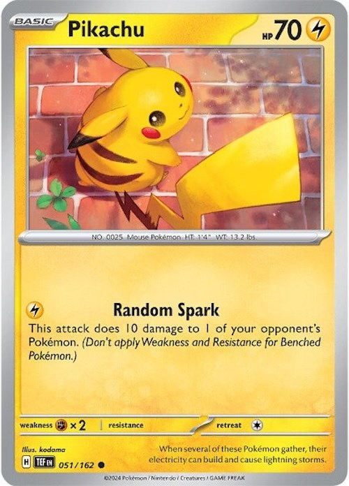 Pikachu card artwork