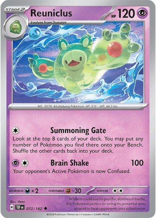 Reuniclus card artwork