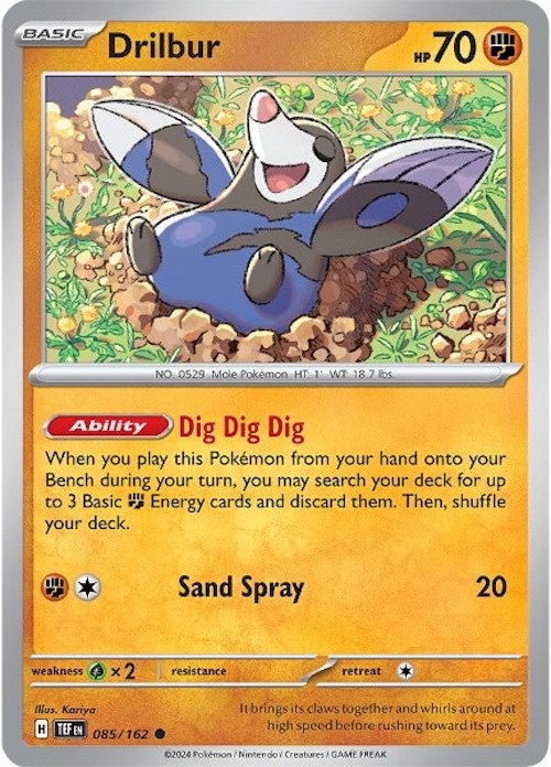 Drilbur card artwork