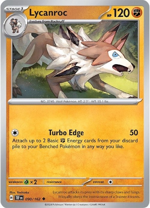 Lycanroc card artwork