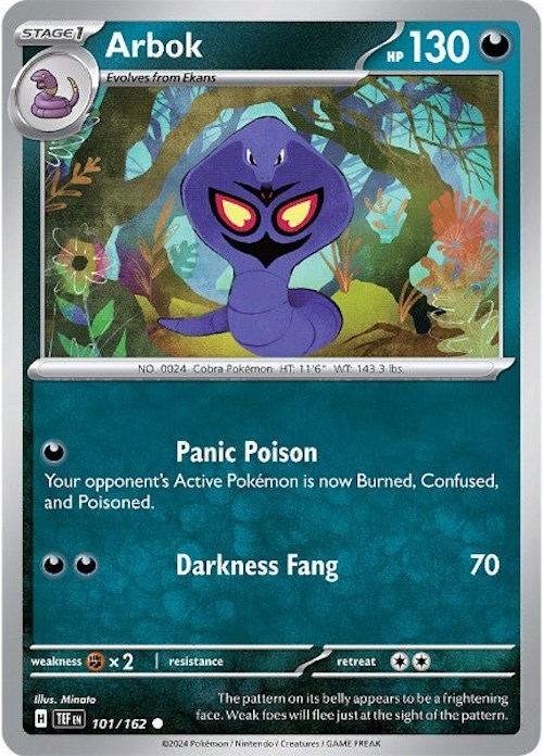 Arbok card artwork