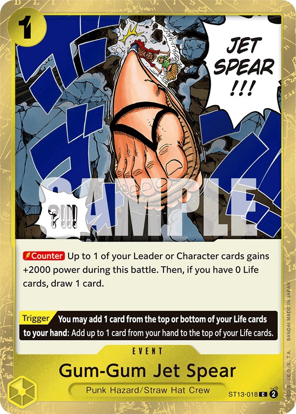 Gum-gum Jet Spear - Ultra Deck: The Three Brothers - One Piece Card Game