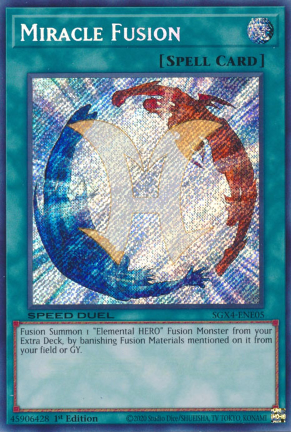 Miracle Fusion (Secret Rare) Speed Duel GX Midterm Destruction YuGiOh