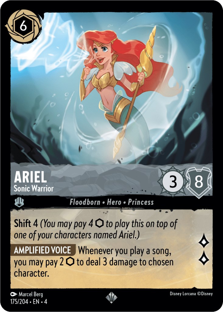 Ariel - Sonic Warrior - Ursula's Return - Disney Lorcana