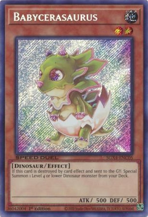 Babycerasaurus (Secret Rare) - Speed Duel GX: Midterm Destruction - YuGiOh