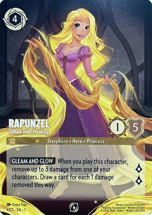 Rapunzel Gifted with Healing Disney Lorcana Promo Cards Disney Lorcana