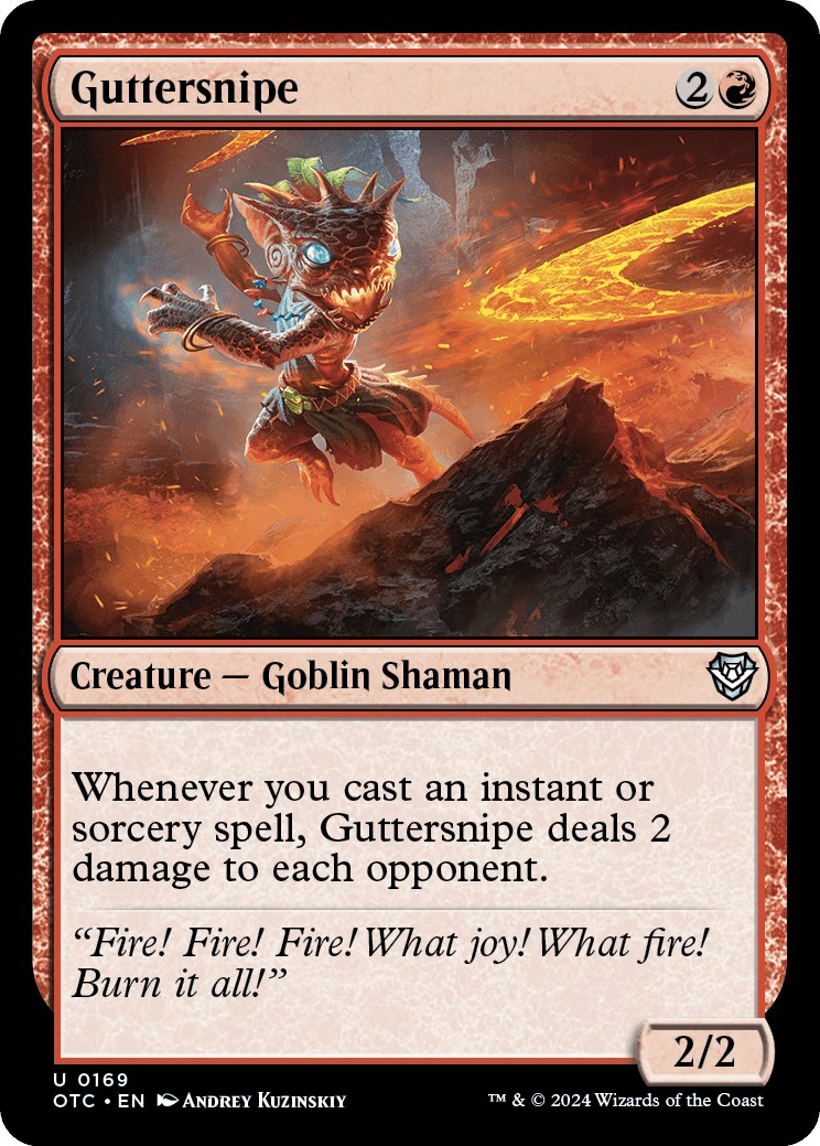 Guttersnipe Commander Outlaws of Thunder Junction Magic The Gathering