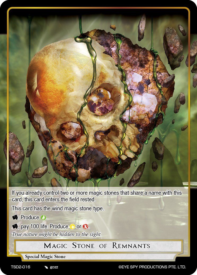 Magic Stone of Remnants - Starter Deck: Yokoshima - Force of Will