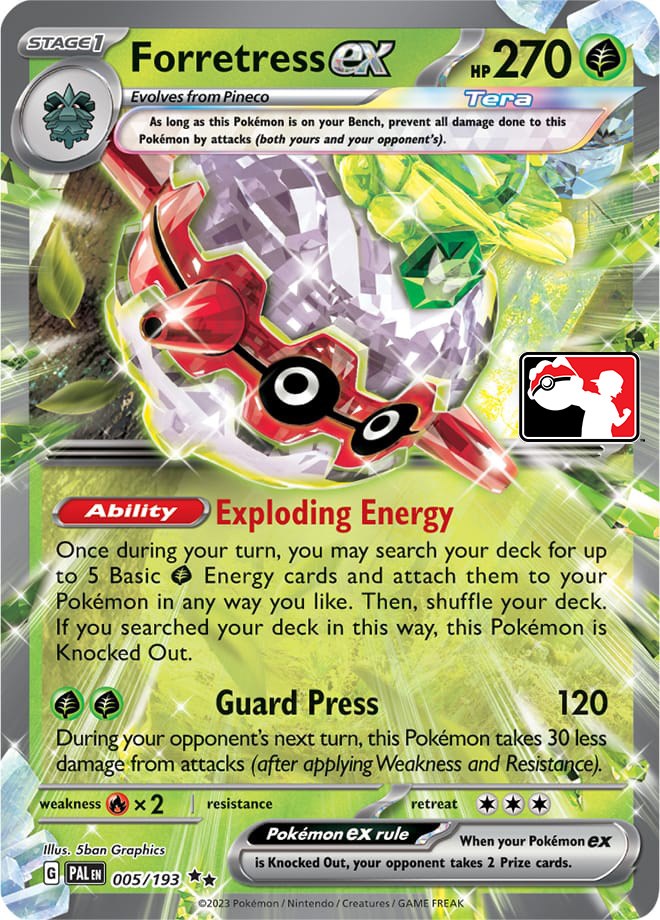 Forretress ex - Prize Pack Series Cards - Pokemon