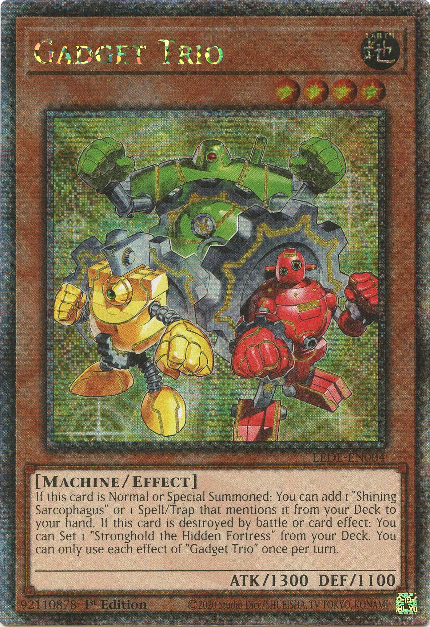 Gadget Trio (Quarter Century Secret Rare) Legacy of Destruction YuGiOh