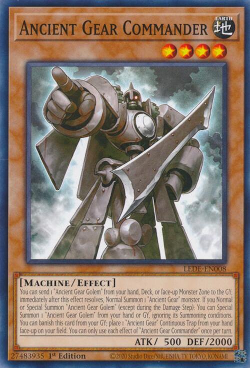 Ancient Gear Commander - Legacy of Destruction - YuGiOh