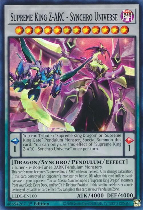 Supreme King Z-ARC - Synchro Universe - Legacy of Destruction - YuGiOh