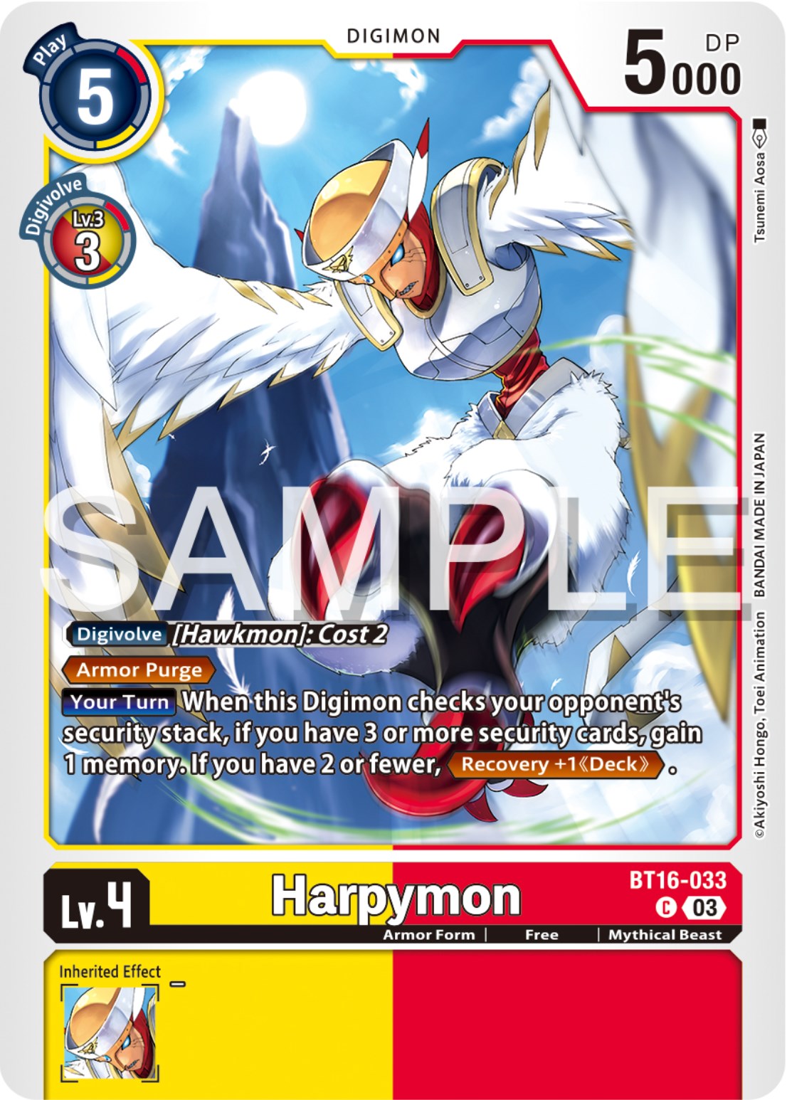 Harpymon - Beginning Observer - Digimon Card Game