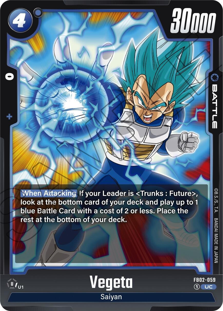 Vegeta - FB02-059 - Blazing Aura - Dragon Ball Super: Fusion World