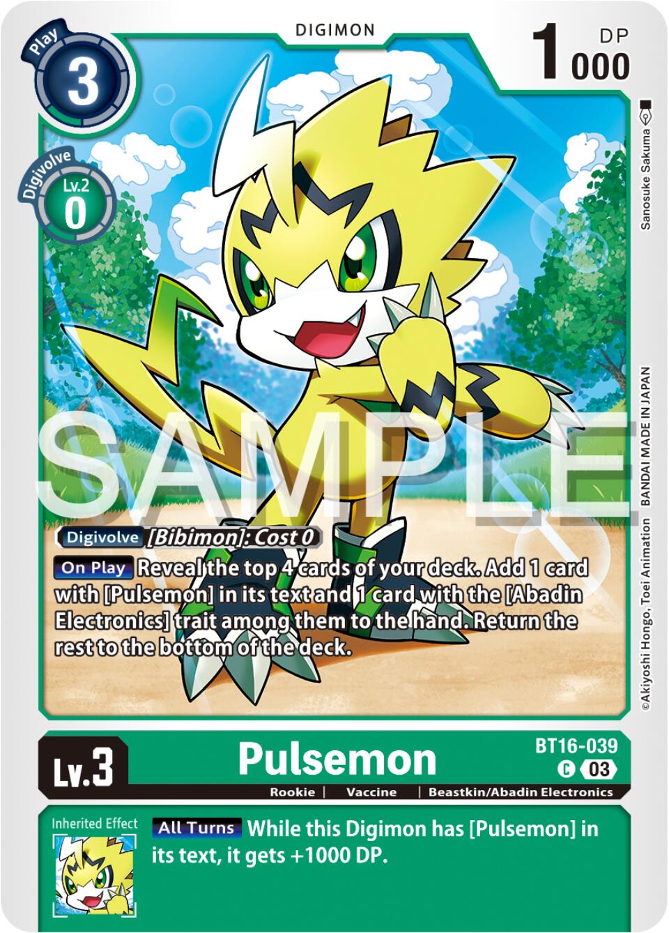 Pulsemon - Beginning Observer - Digimon Card Game