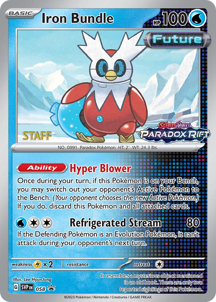 Iron Bundle - 058 (Prerelease) [Staff] card artwork