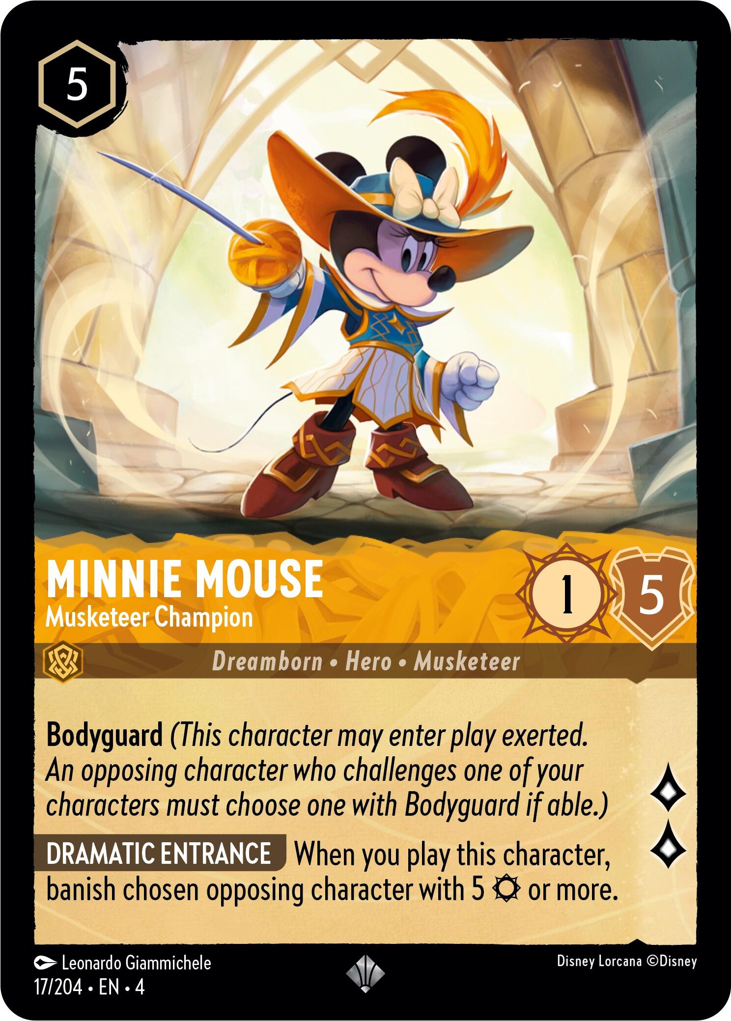 Minnie Mouse - Musketeer Champion - Ursula's Return - Disney Lorcana