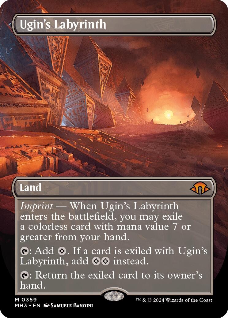 Ugin's Labyrinth (Borderless) - Modern Horizons 3 - Magic: The Gathering