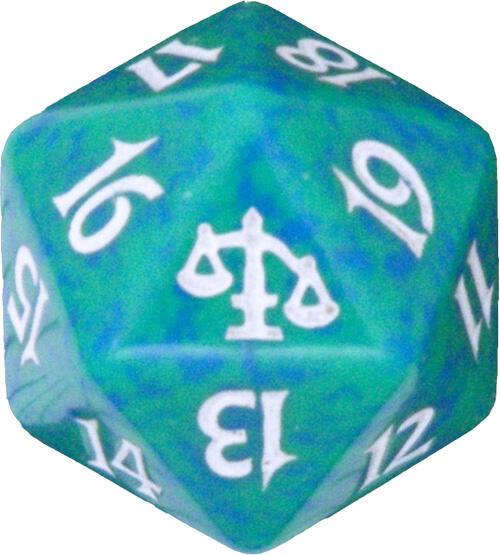 Judgment Spindown Die - Green - Wizards of the Coast Dice - Life Counters