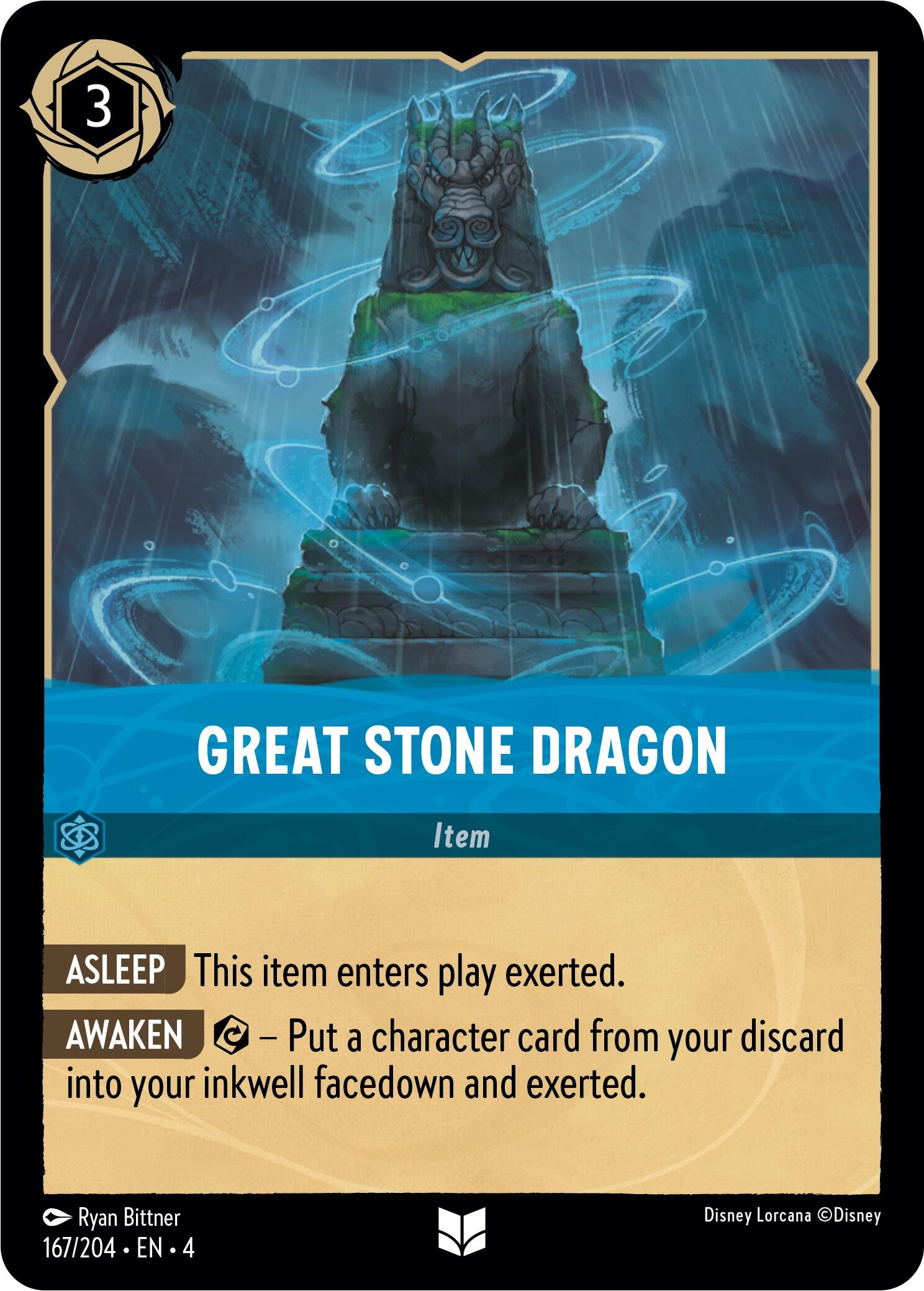 Great Stone Dragon - Ursula's Return - Disney Lorcana