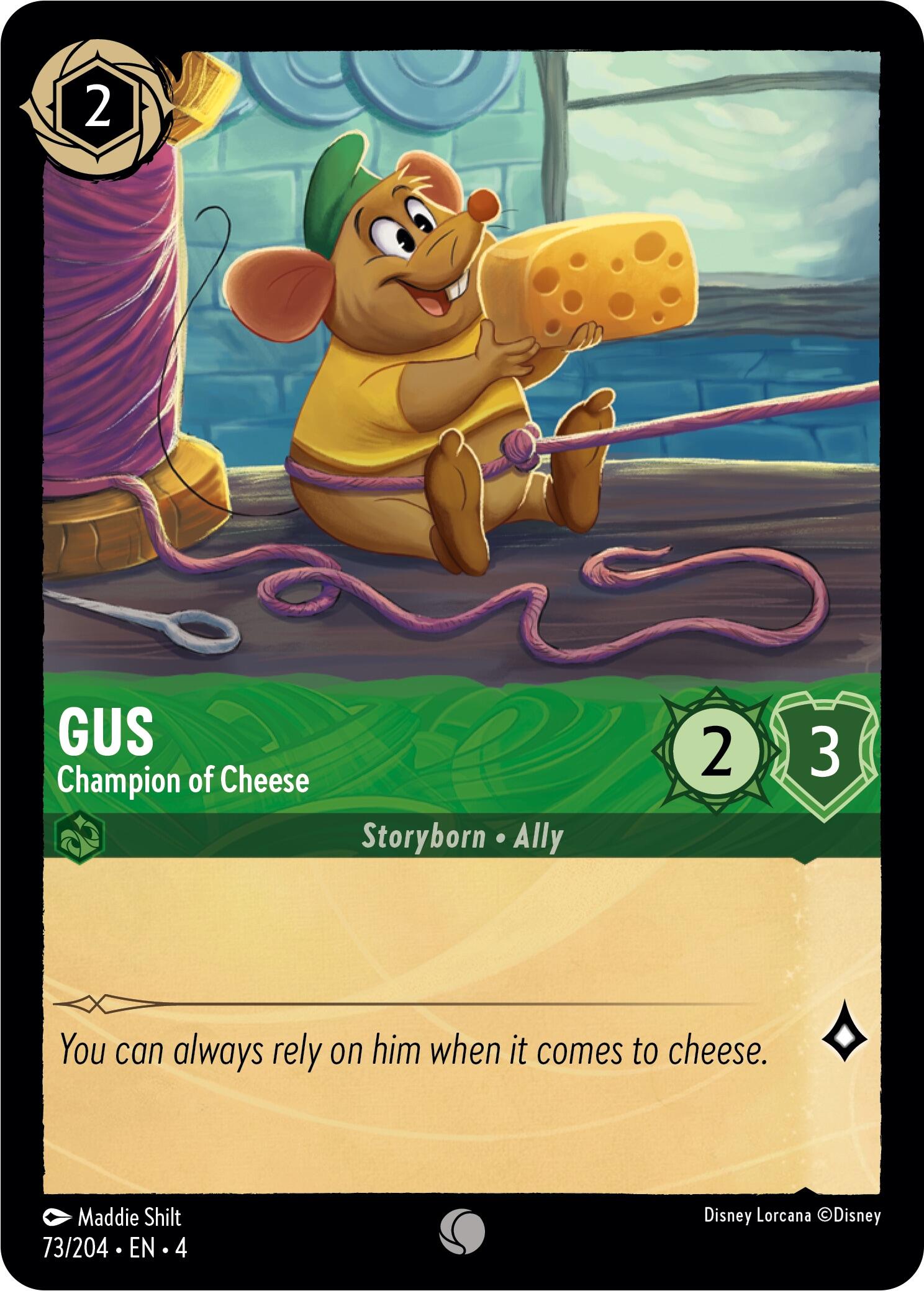 Gus - Champion of Cheese - Ursula's Return - Disney Lorcana