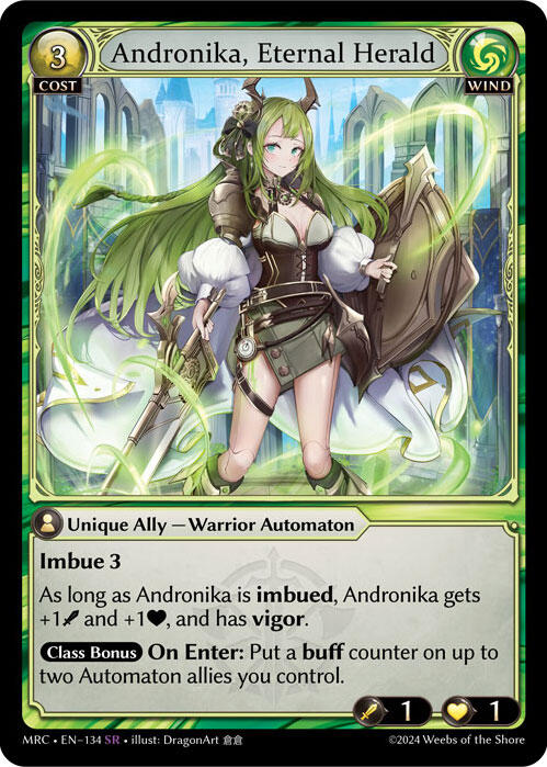 Andronika, Eternal Herald - Mercurial Heart - Grand Archive TCG