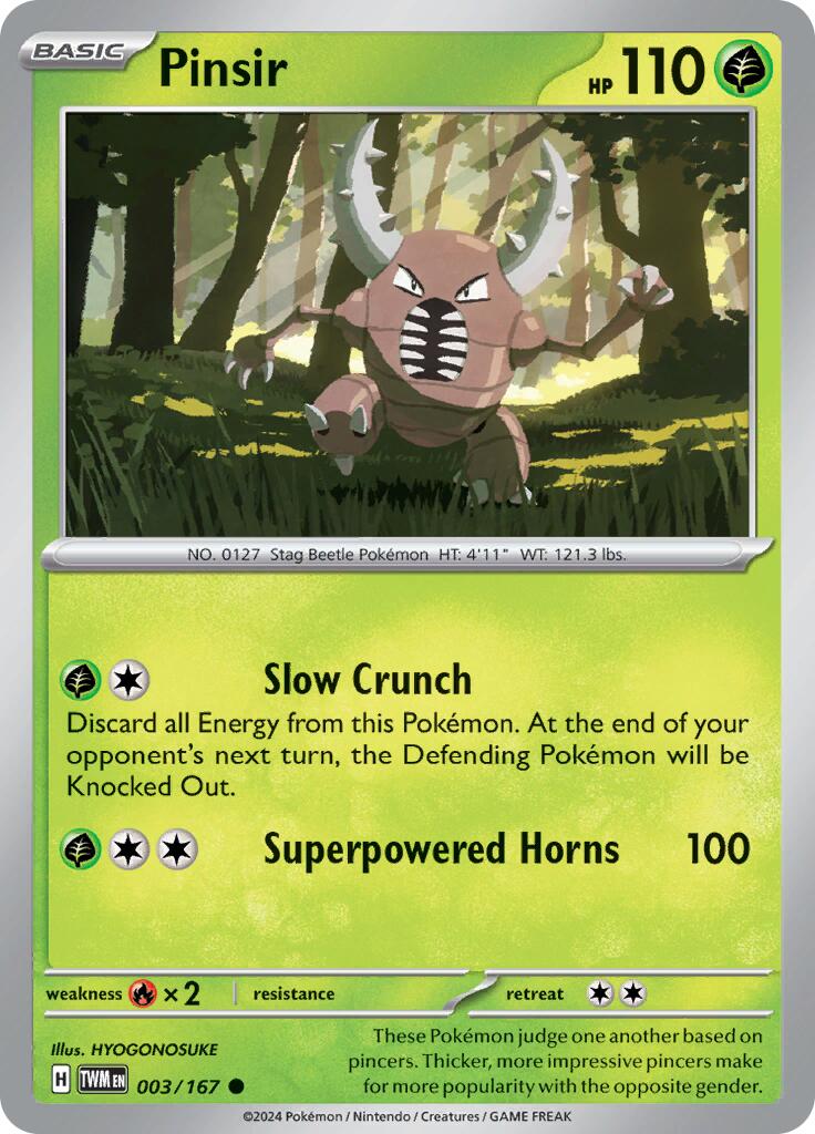 Pinsir card artwork