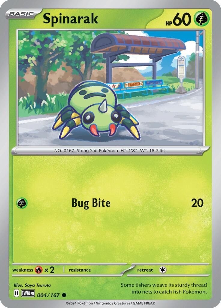 Spinarak card artwork