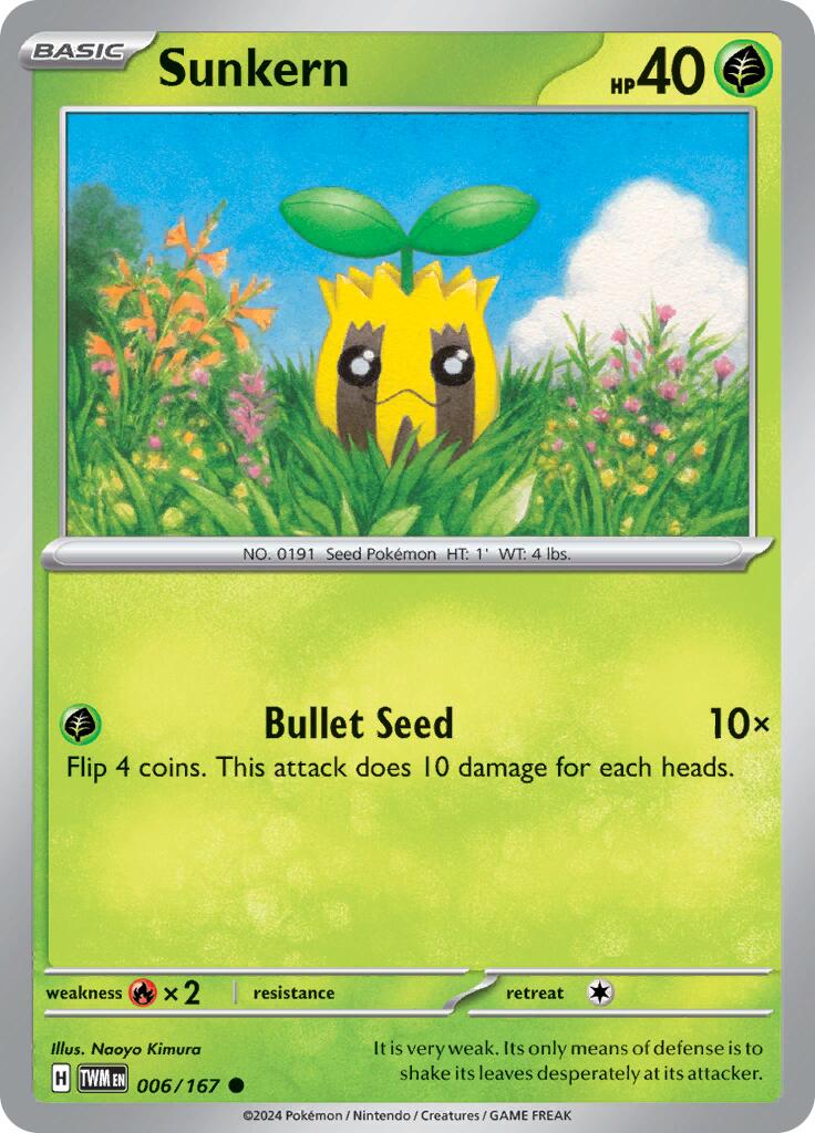 Sunkern card artwork