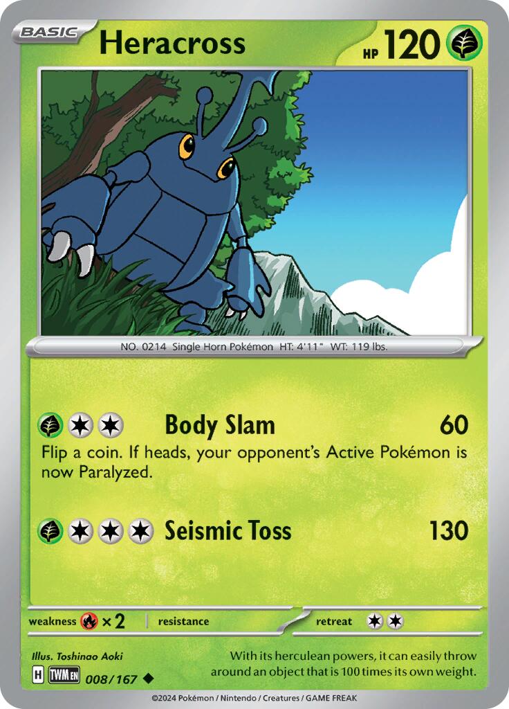Heracross card artwork