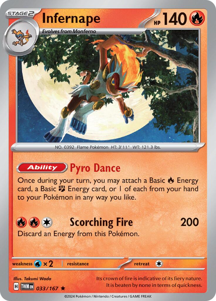 Infernape card artwork