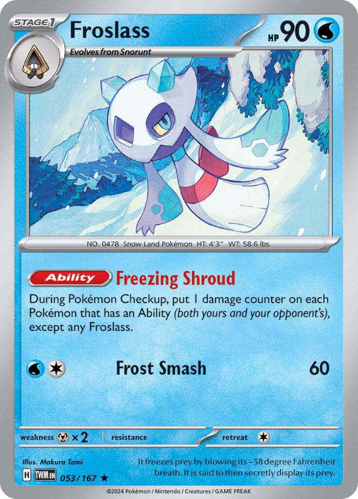 Froslass card artwork