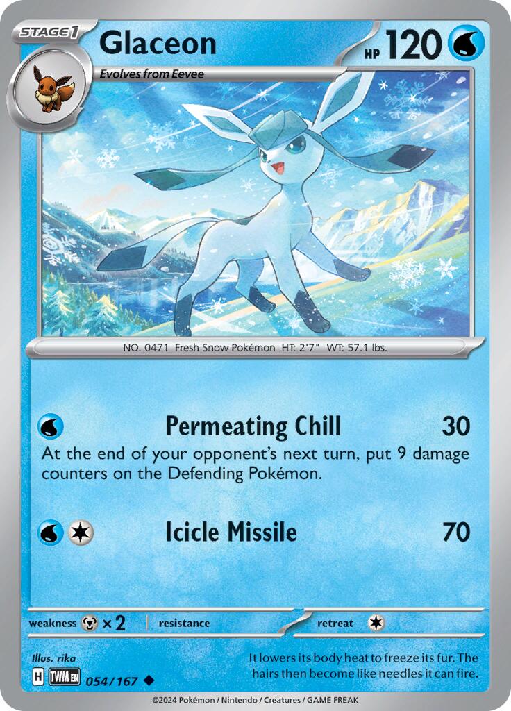 Glaceon card artwork
