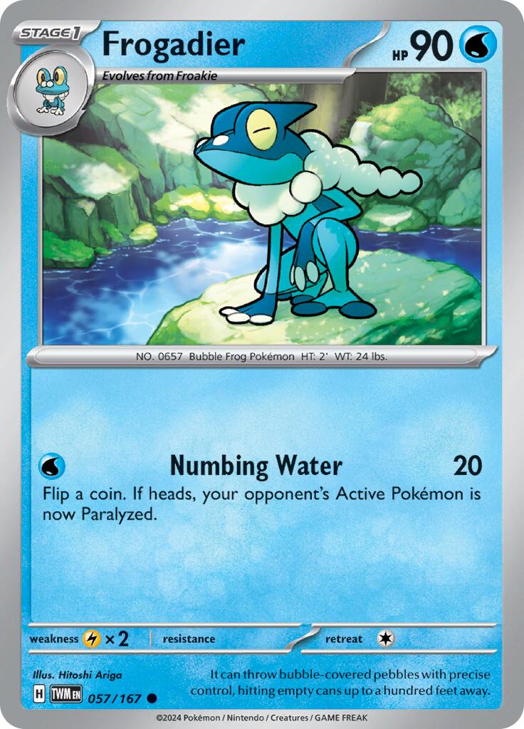 Frogadier card artwork