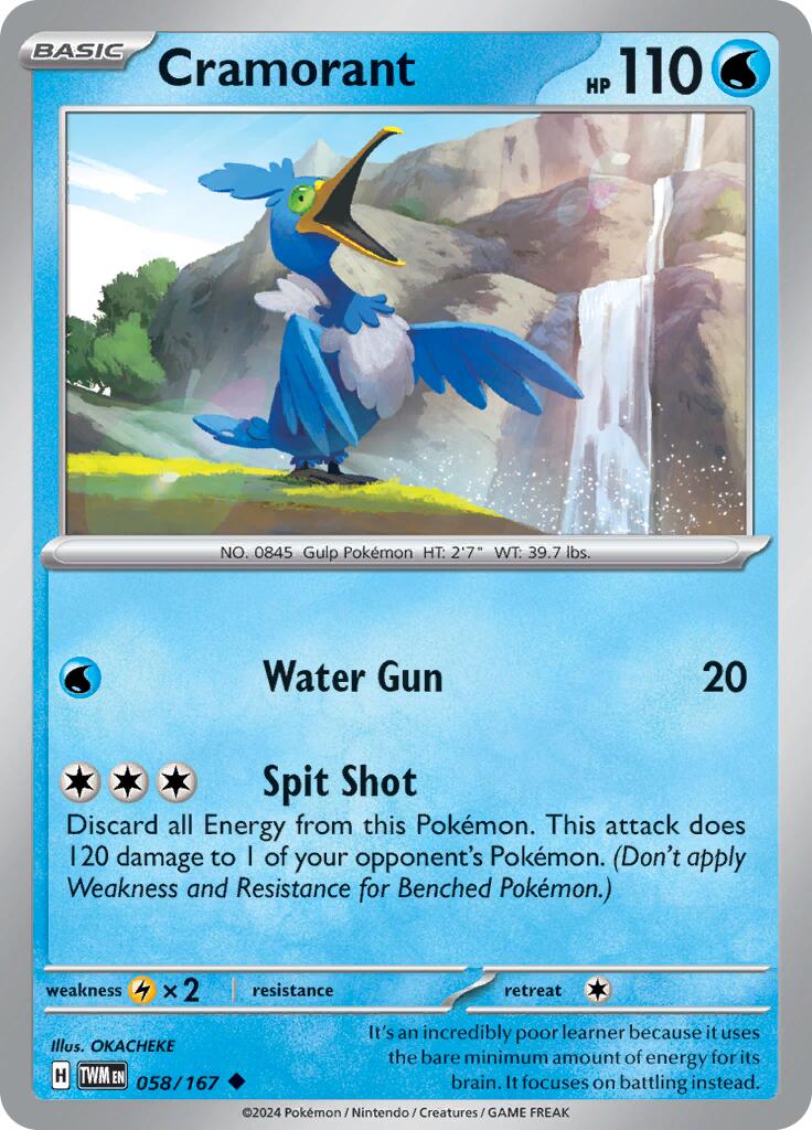 Cramorant card artwork