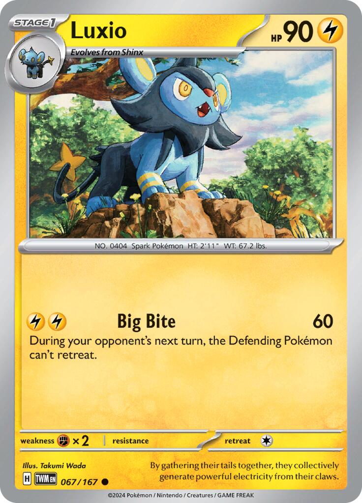 Luxio card artwork