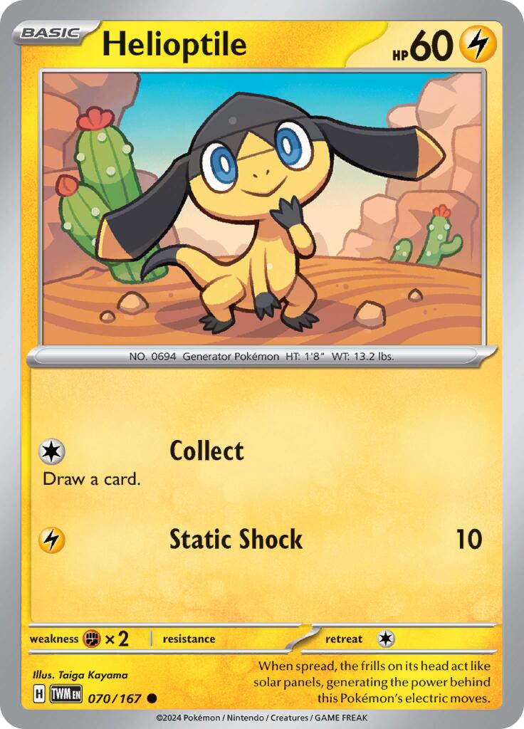 Helioptile card artwork