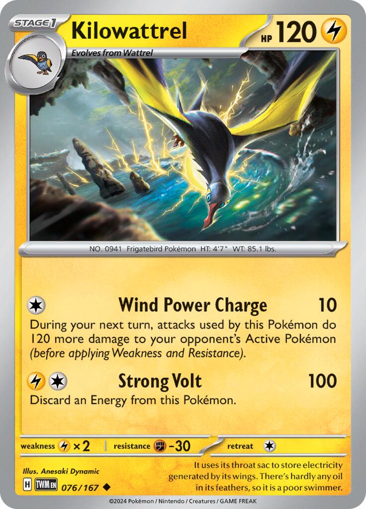 Kilowattrel card artwork