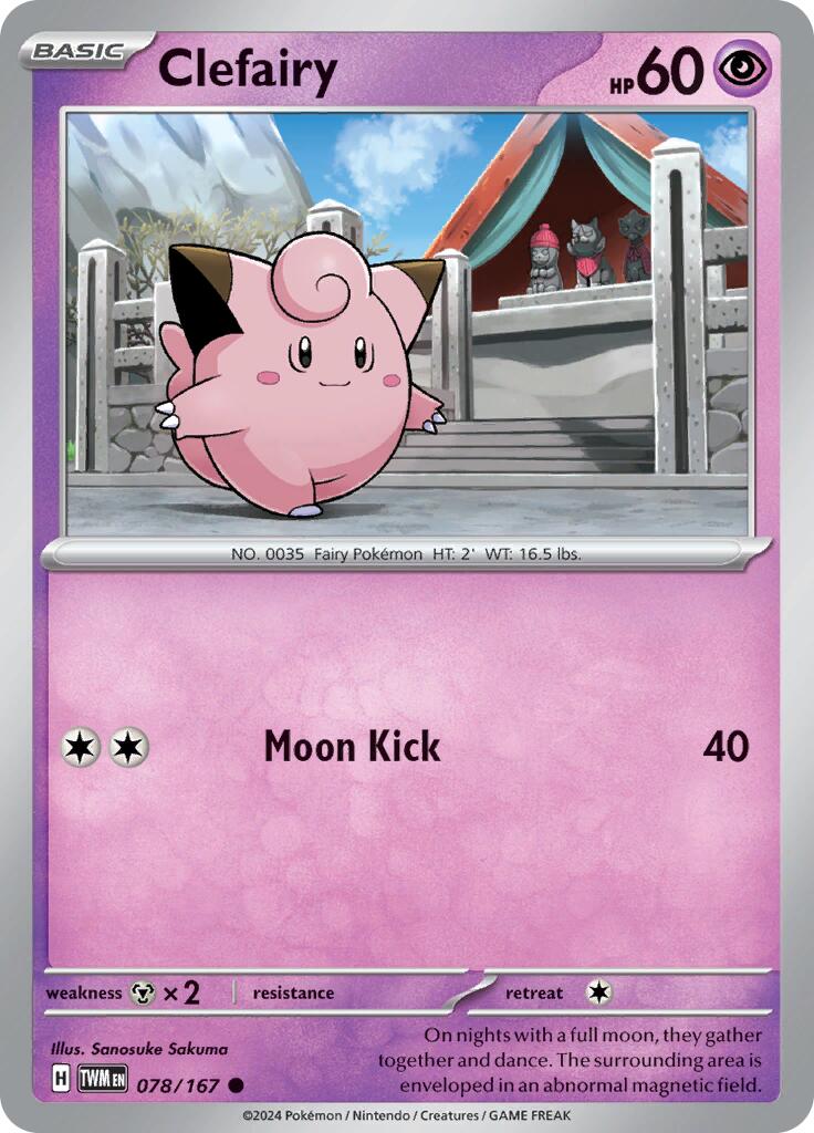 Clefairy card artwork