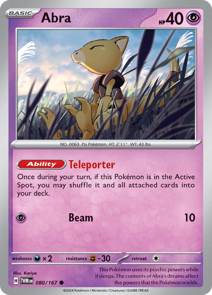 Abra card artwork